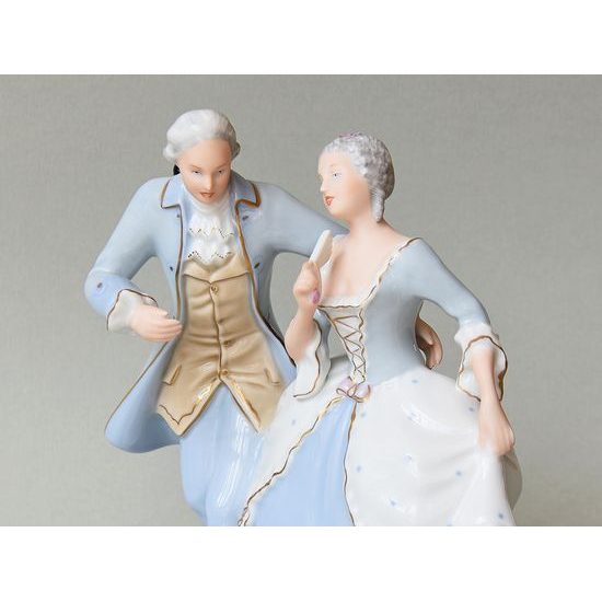 Couple Rococo 16,5 x 12 x 21 cm, Luxor, Porcelain Figures Duchcov