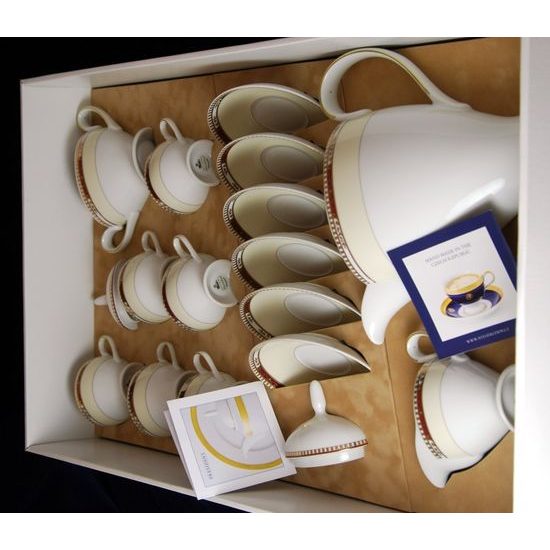 211: Coffee set President for 6 pers., Atelier Lesov porcelain