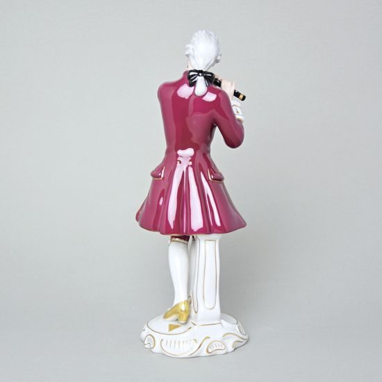 Gentleman Rococo 13 x 13 x 33 cm, Purple, Porcelain Figures Duchcov