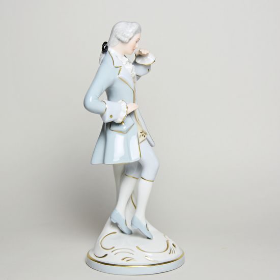 Gentleman rococo 10 x 10 x 23,5 cm, Luxor, Porcelain Figures Duchcov