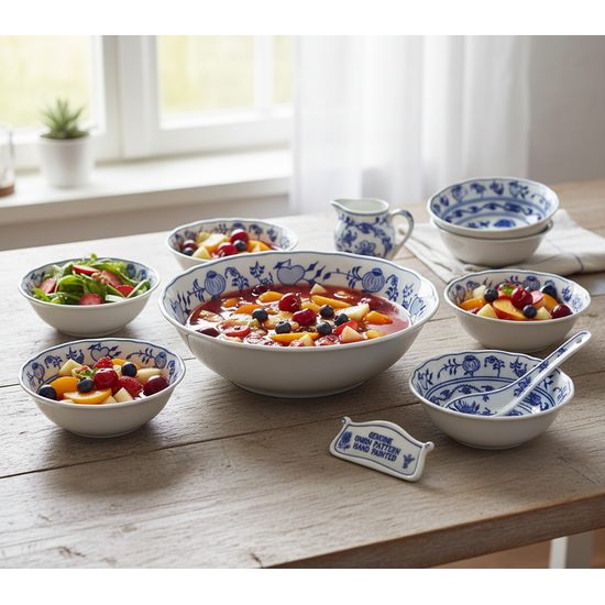 Compot set for 6 pers., Original Blue Onion Pattern