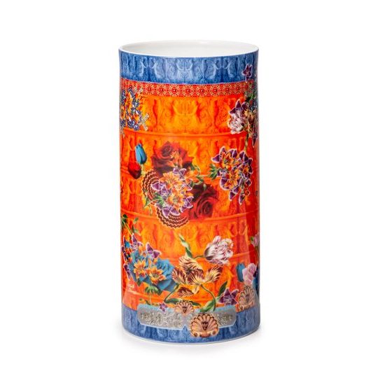 Vase Red Cylinder Shape 14,5 x 30 cm, Foulard, Lamart: Palais Royal