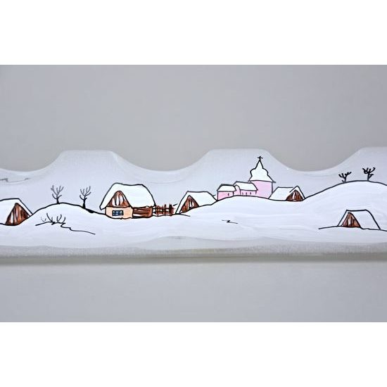 Advent candle holder for 4 tea candles "Czech winter 1918", Mija Decorations