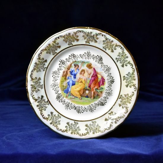 Plate dessert 19 cm, The Three Graces plus gold, Frederyka Carlsbad