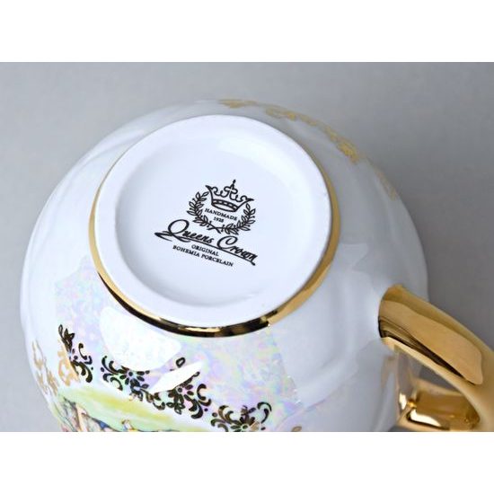 Hrnek na med s víčkem 400 ml, Tři Grácie, Queen's Crown