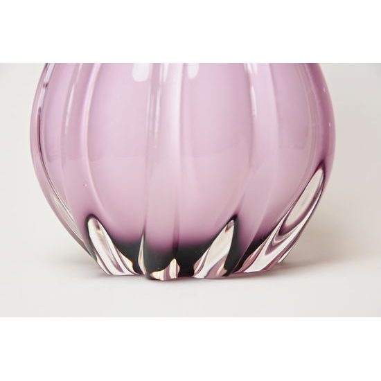 Egermann: Vase Opal Amethyst, 26 cm, Crystal Vases Egermann