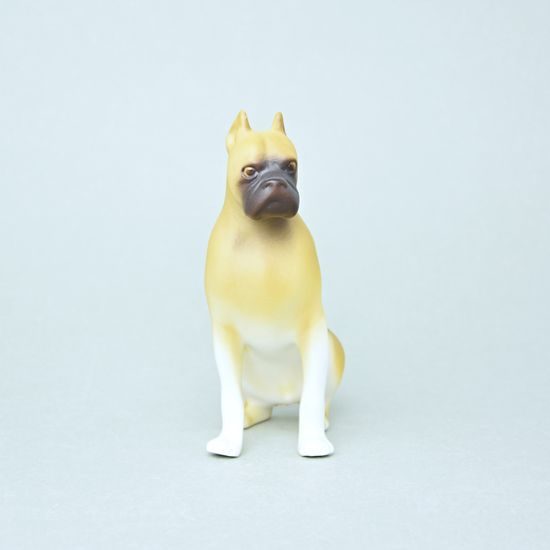 Boxer dog 12,5 x 6,5 x 16,5 cm, Porcelain Figures Duchcov