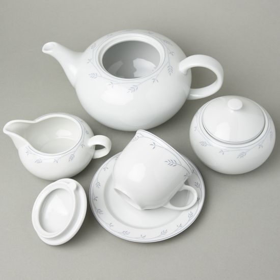 Tea set for 6 persons, Thun 1794 Carlsbad porcelain, OPAL 80215