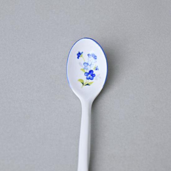Coffee Spoon Small - porcelain 12 cm, Forget-me-not, Český porcelán a.s.