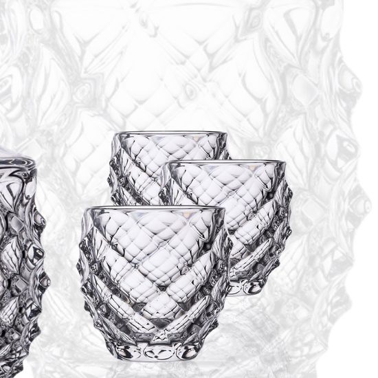 Crystal Whiskey set Morris 6+1, Aurum Crystal