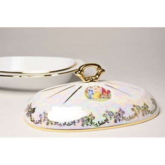 Butter dish: M.Tereza, Golden line, The Three Graces, Frederyka Carlsbad