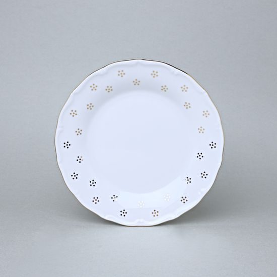 Talíř dezertní 19 cm, Verona zlatá Valbella, G. Benedikt