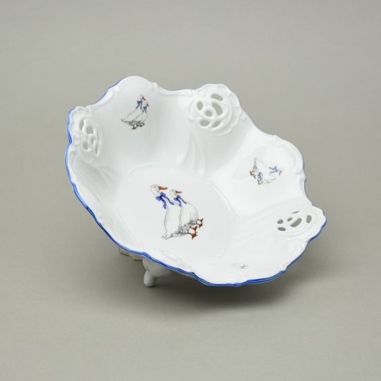 Mísa Aida prořezávaná 20 cm, husy, Český porcelán a.s. (2.j.)