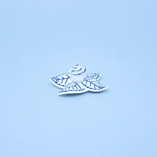 Dekorační růže / růžička ke stolování 7,3 x 3 cm, Cibulák, originální z Dubí