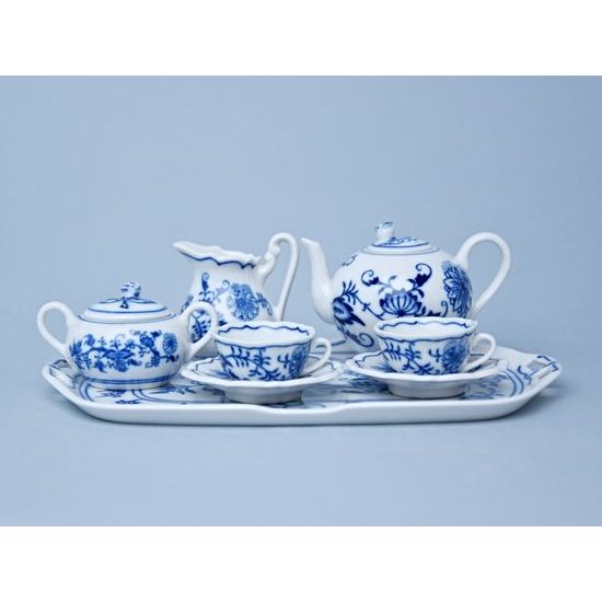 Tea set mini 8 pieces, Original Blue Onion Pattern