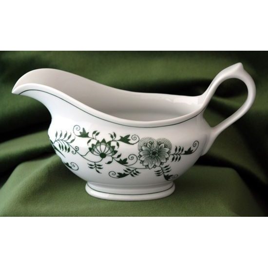 Sauceboat with handle 0,30 l, Green Onion Pattern, Cesky porcelan a.s.