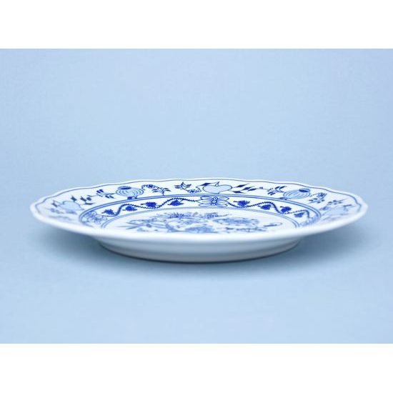 Závěsný talíř mělký praporový 24 cm, Cibulák, originální z Dubí