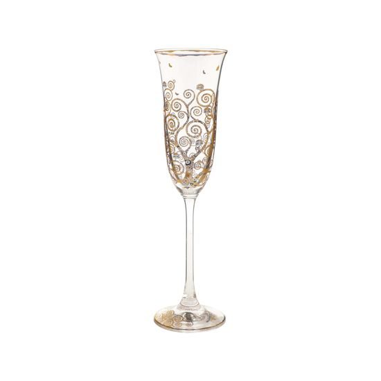 Champagne glass 100 ml The Tree of life, glass, G. Klimt, Goebel