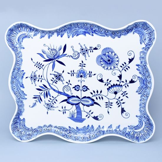 Tray decorative 45 x 37 cm, Original Blue Onion Pattern