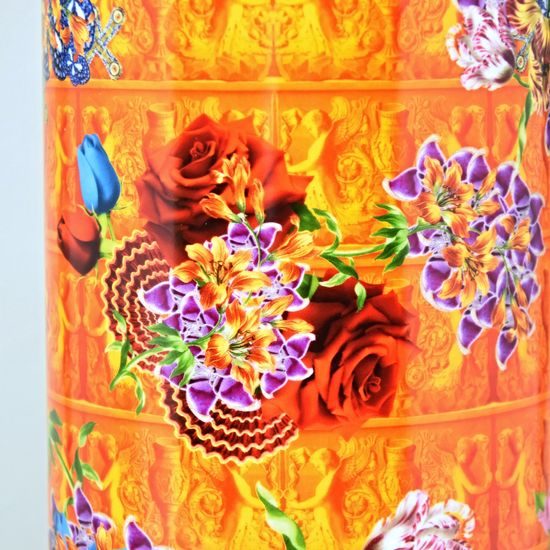 Vase Red Cylinder Shape 14,5 x 30 cm, Foulard, Lamart: Palais Royal