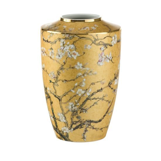 Vase V. van Gogh - Almond Tree Golden, 16 / 16 / 24 cm, Porcelain, Goebel