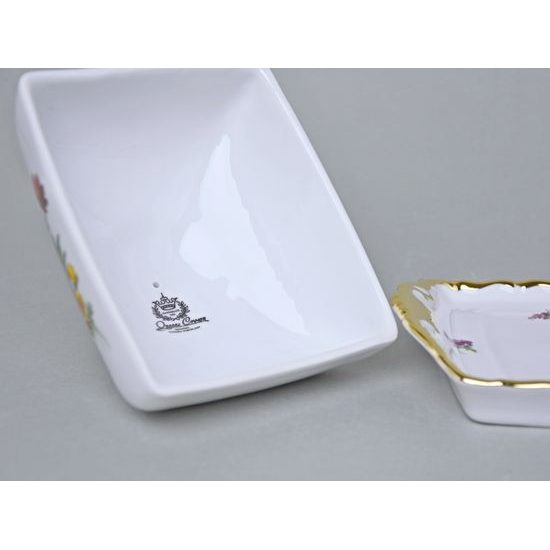 Máslenka na 250 g máslo, Aristokrat, Queens Crown, Original Bohemia porcelain