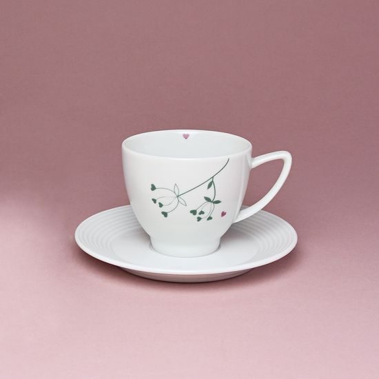 Šálek 140 ml + podšálek 135 mm, Všechno co mám ráda, Studio Malíská, THUN 1794, karlovarský porcelán