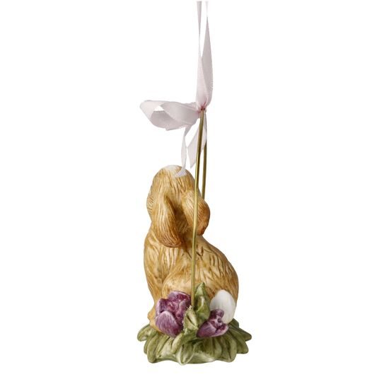 Hanging ornament Annual rabbit 2024, 9,5 / 5 / 10 cm, Biscuit china, Goebel