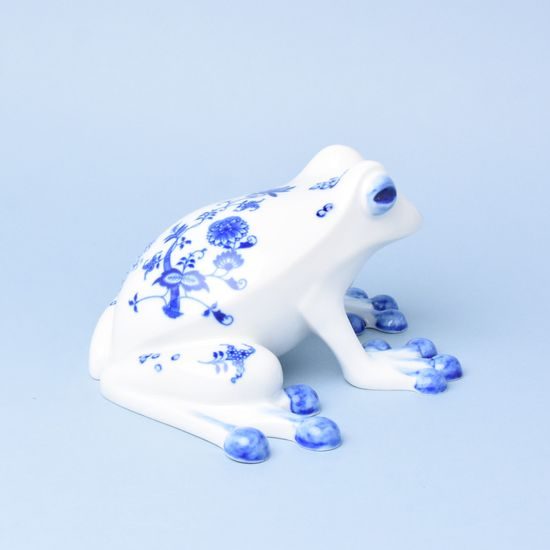 Frog 25 x 21 x 13 cm cm, Original Blue Onion pattern