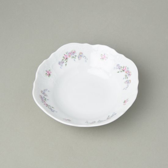 Bowl 19 cm, Thun 1794 Carlsbad porcelain, BERNADOTTE climbing roses