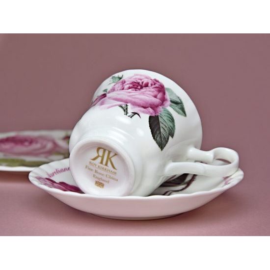 Versailles: Trio set - Šálek 220 ml, podšálek snídaňový a dezertní talíř, anglický kostní porcelán Roy Kirkham