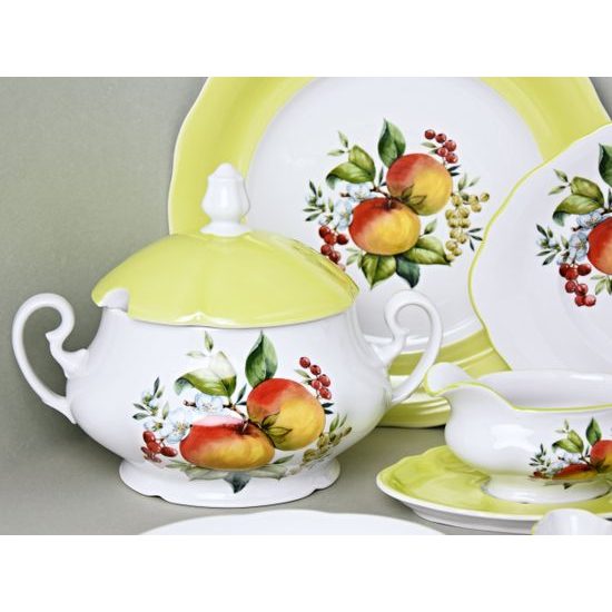 Dining set for 6 persons, Mary-Anne, apples, Leander 1907