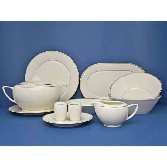 Lea ivory zlato: Jídelní sada pro 6 osob, Thun karlovarský porcelán