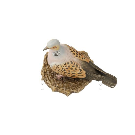 Bird of the year 2020 - Turtle dove 14 cm, porcelain - decor biscuit, Goebel