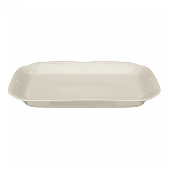 Butter plate 20,5 x 14,5 cm, Rubin Cream, Seltmann porcelain