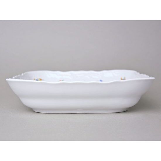 Mísa 25 cm J čtyřhranná, Thun 1794, karlovarský porcelán, BERNADOTTE házenka