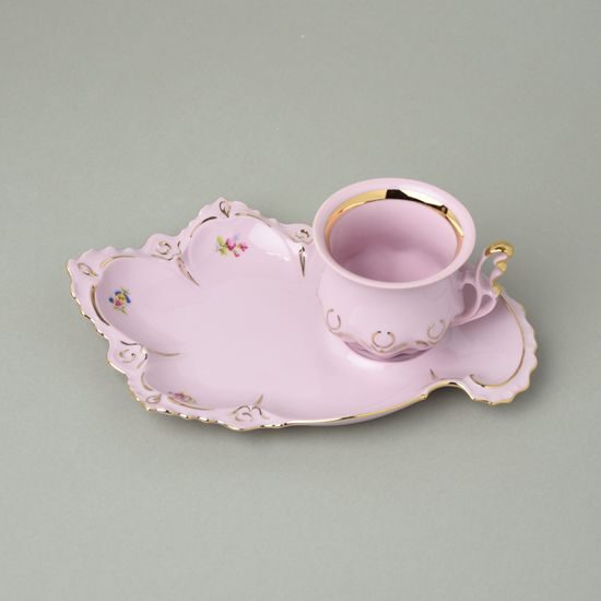 Cup 120 ml and saucer TV, Lenka 247, Rose China