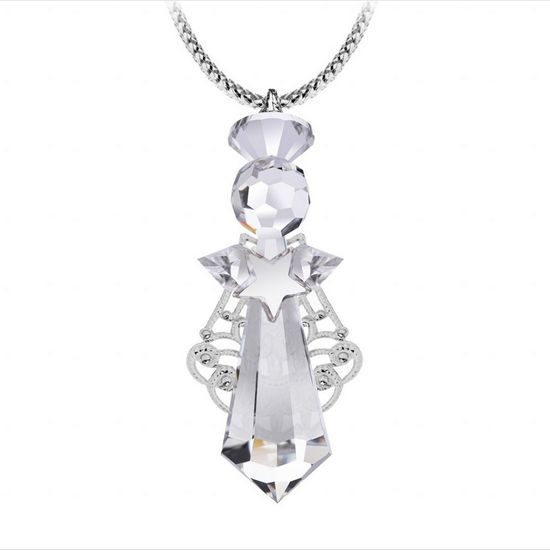 Angel - jewel, 18 x 42 mm, Crystal Gifts and Decoration PRECIOSA