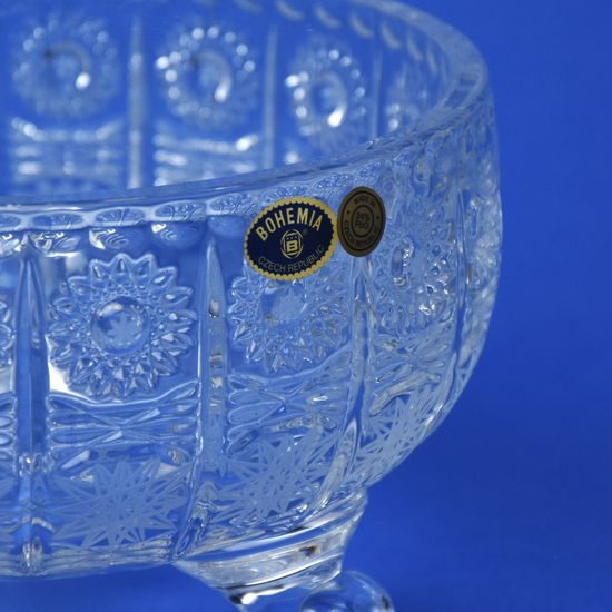 Bowl 3-footed 18 cm, 500 pk cut, Bohemia Crystal