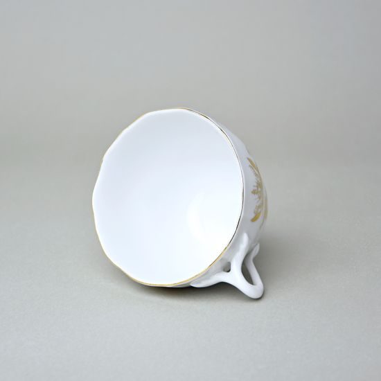 Šálek vysoký B, 210 ml na kafe, zlatý Cibulák, Český porcelán z Dubí