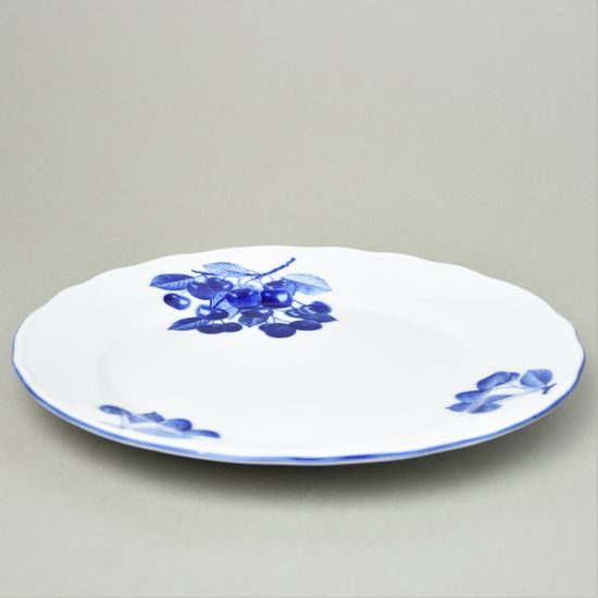 Plate dining 26 cm, Český porcelán a.s., blue cherry