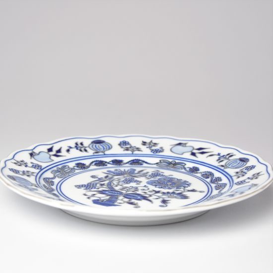 Dessert plate 19 cm, Original Blue Onion pattern + platinum