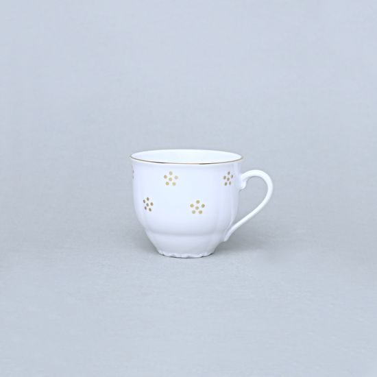 Šálek vysoký 80 ml na espresso, Verona zlatá Valbella, G. Benedikt