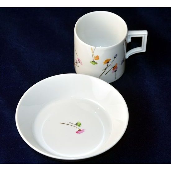 Cup espresso 80 ml plus saucer 110 mm, Meissen porcelain