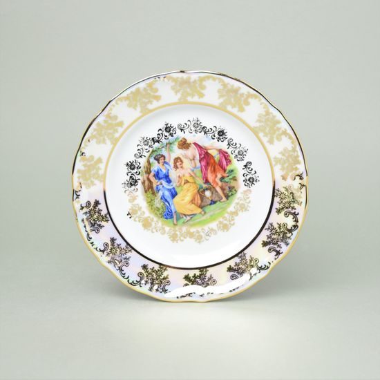 Plate dessert 19 cm, The Three Graces plus gold, Frederyka Carlsbad