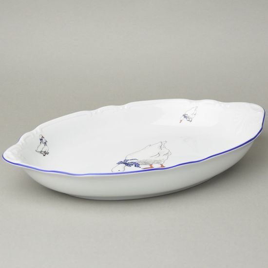 Constance husy, Koš na chléb 33 cm, Thun 1794, karlovarský porcelán