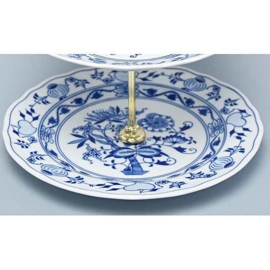 Plate 24 cm with hole (spare part) for 3 pcs. compartment dish, Original Blue Onion pattern