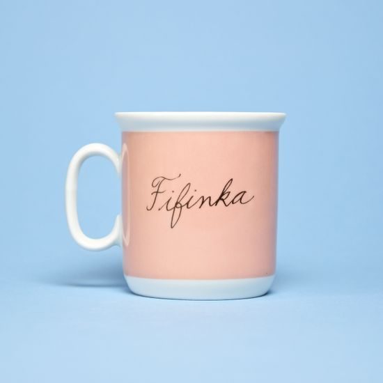 Mug Ctyrlistek Fifi, Thun 1794 Carlsbad porcelain