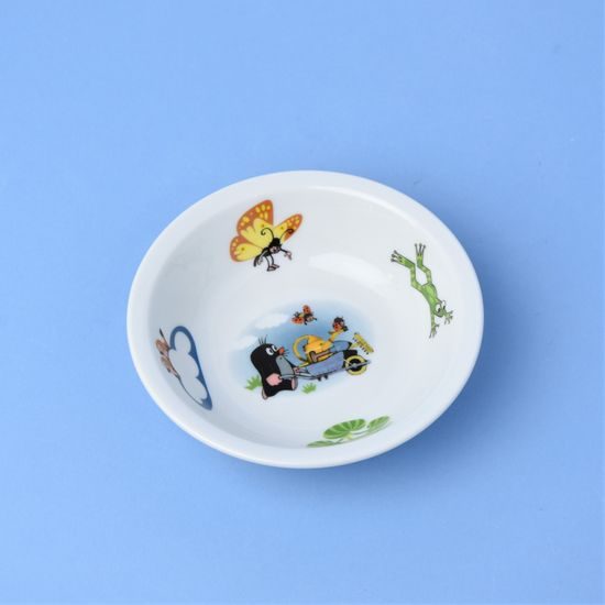 Miska (mistička) Praktik 13 cm, Krteček s trakařem, Thun 1794, karlovarský porcelán