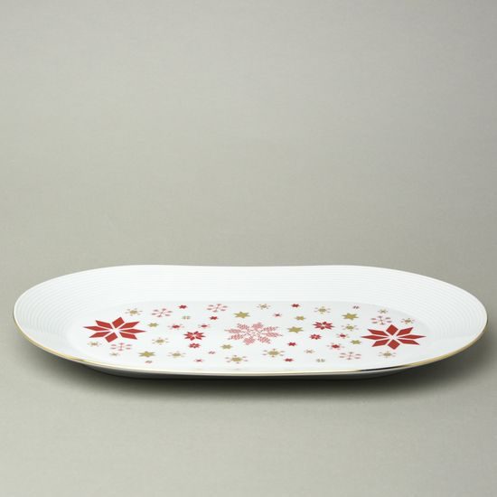 Christmas Lea: Oval platter 37 x 22,5 cm, Thun karlovarský porcelán